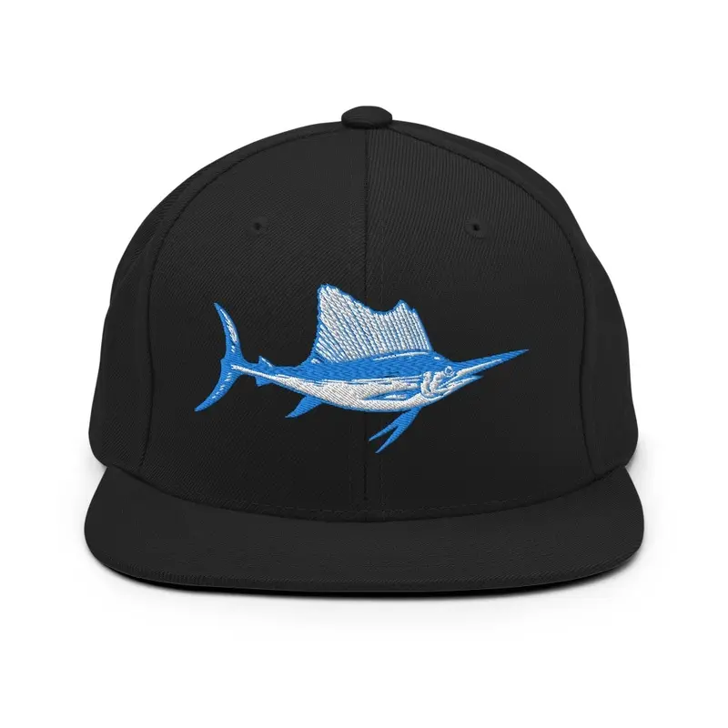 Teal Retro Sailfish Snapback